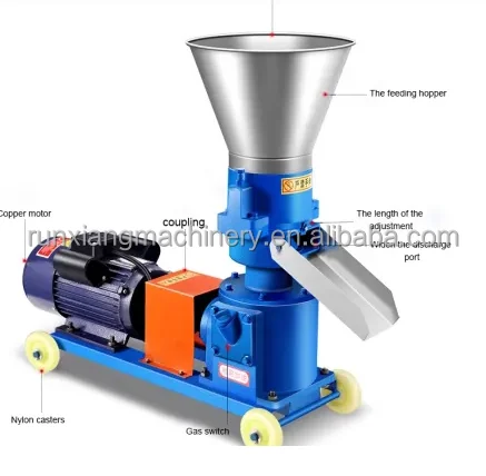 Small Home Use Wood Pellet Mill And Wood Pellet Press Machine 80-1000Kg/H With Top Configuration