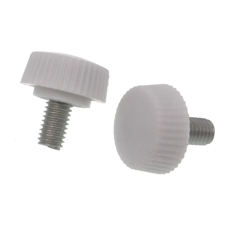 Plastic head Special custom thumb screws with pull rings for toys screw