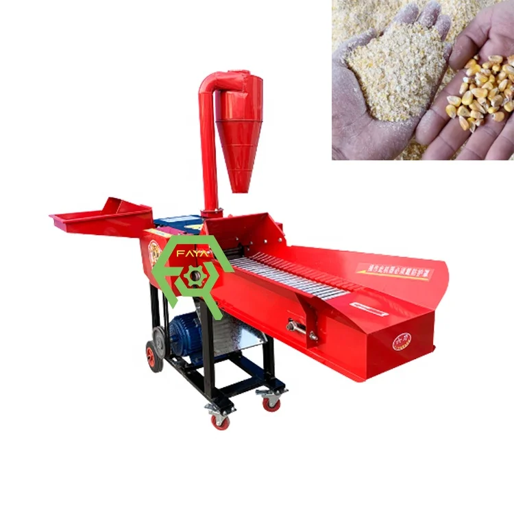 Multifunctional corn stalk/pasture/peanut seedling/bean straw shredder grain crushing machine