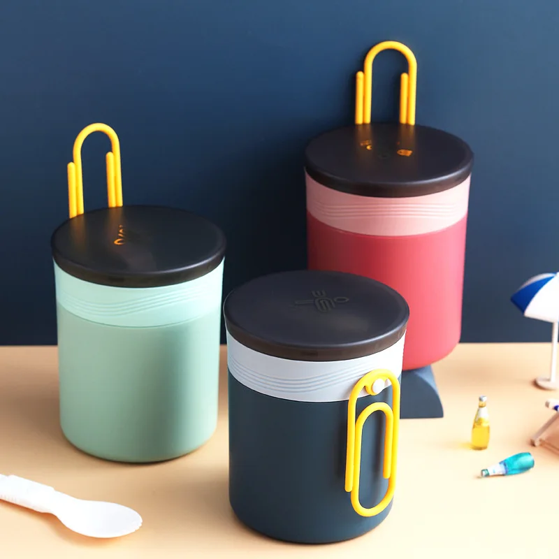 New Stainless Steel Insulated Soup Cup Portable Water Cup Sealed  Food Container Breakfast Soup Bowl Lunch Box