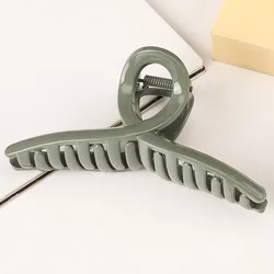 Hot Sale Fashion Women Acrylic Big Hair Clip Accessories Matte Plastic Large Hair Claw For Thick Hair