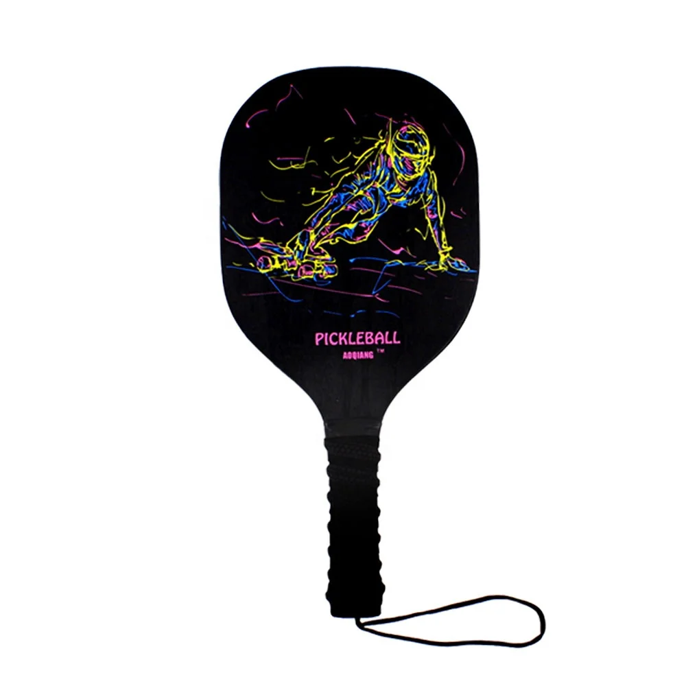Poplar plywood Paddle Ball Game high-quality factory pickleball racket with 2 reacket 2 pickball balls and a mesh bag  PM0011