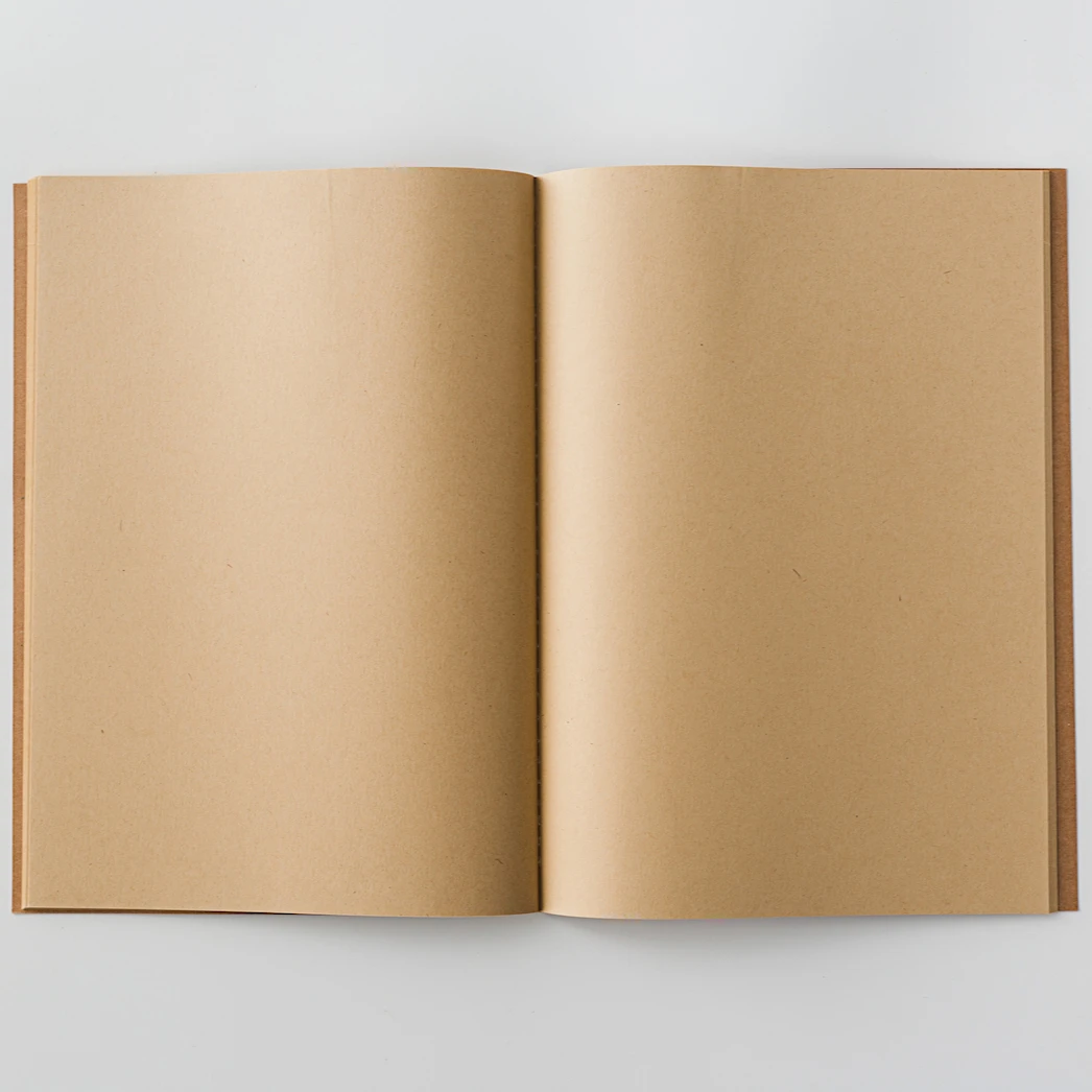 Joytop 6326 Custom FOREVER Sewn Bound B5 Soft Cover Brown Kraft Paper Blank Page Notebook