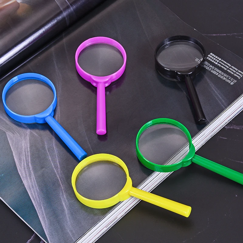 Best sell wholesale High speed plastic wrap non-slip and anti drop pocket kids magnifying glass