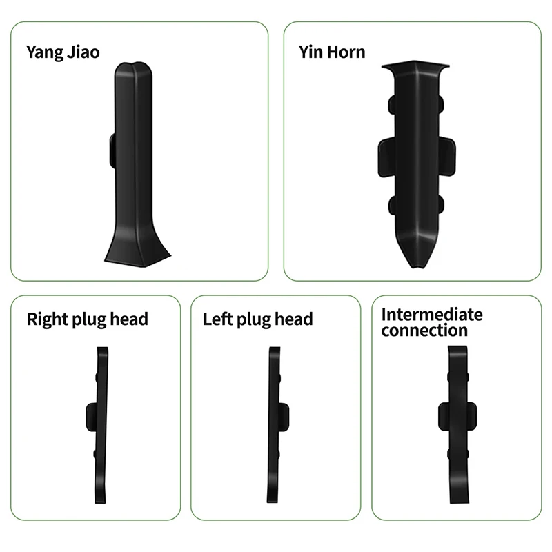 Metal Aluminium Profile Skirting Baseboard Wall Skirting Board Flooring Trims Aluminum Skirting Baseboards