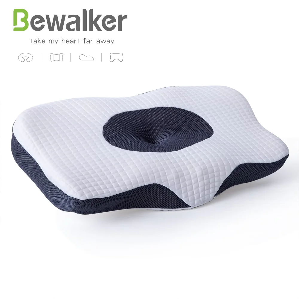 Bewalker  Ergonomic Cervical Pillow For Sleeping Orthopedic Support Pillows Odorless Contour Neck Pain Memory Foam Pillow