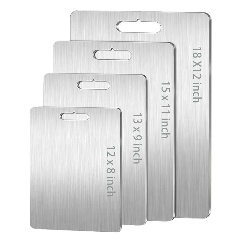 Wholesale Food-Grad Double Side Thick Large 18X 12 in 100% Pure Chopping Cutting Boards Titanium for Camping Kitchen Dining Room