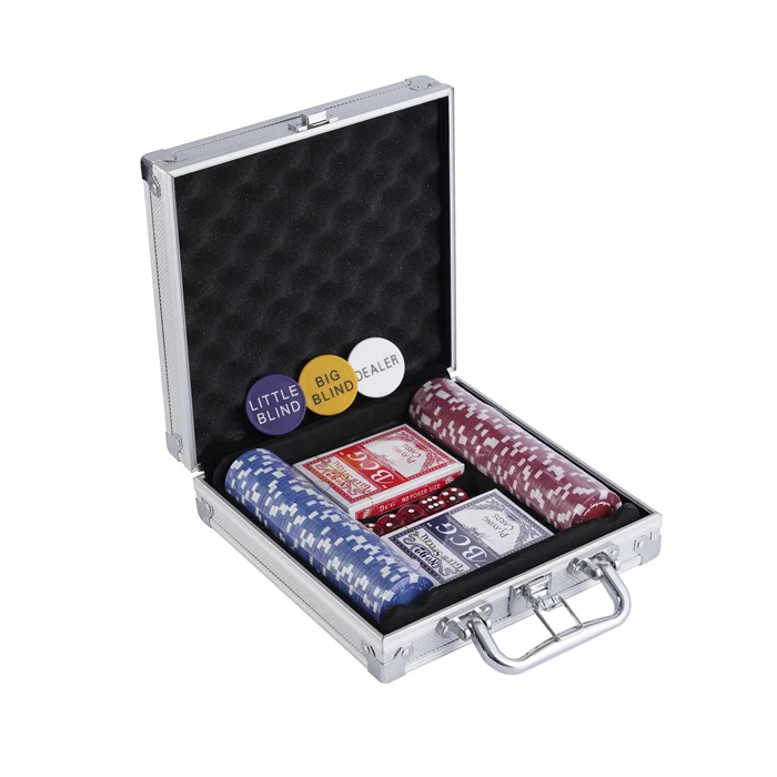 17 years factory supply custom poker set 100 200 300 500 1000 chips casino poker set
