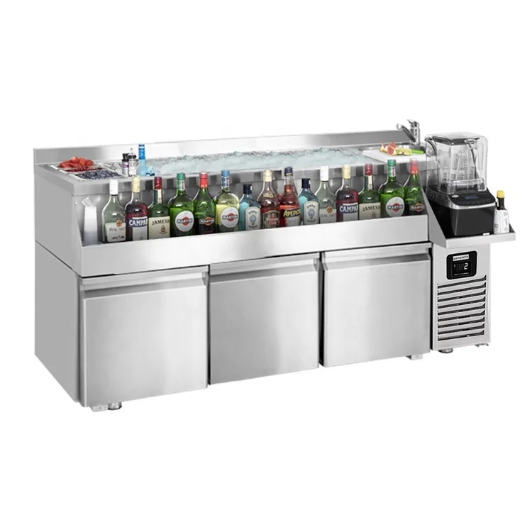 New Design 1800mm Refrigerator Built-In Bar Station Cocktail