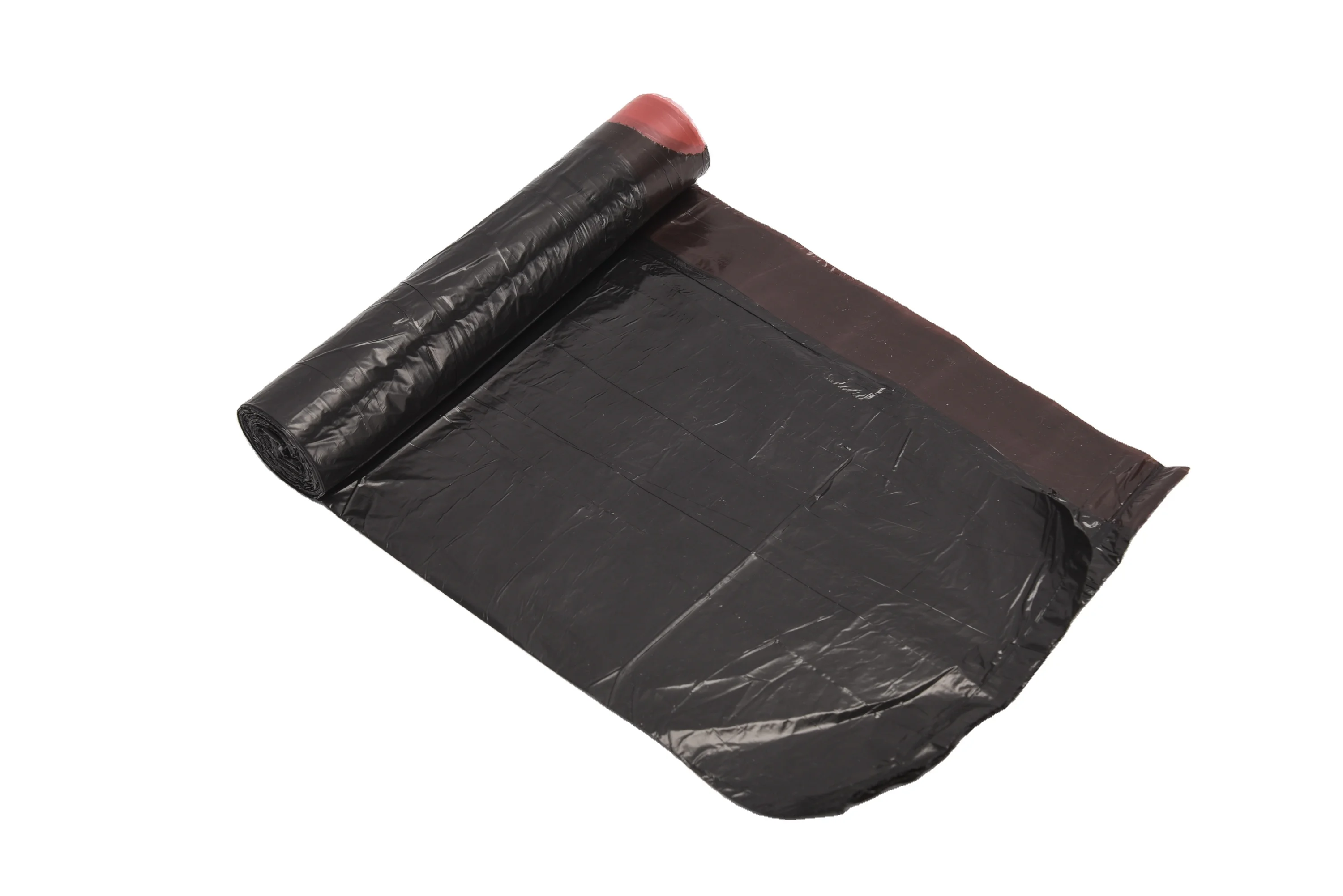 Heavy Duty 3 Mil Black Contractor Garbage Bags Good Quality Management Stand-Up PET Plastic Big Trash Dumpster Rubbish Packaging