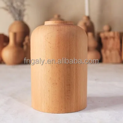 Деревянная ваза для цветов на заказ, креативные большие маленькие деревянные вазы для стола, домашний декор