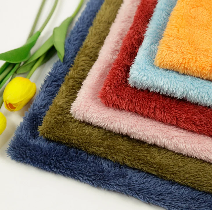 BSCI Factory Sale Super Soft 100% Polyester Knitted Beiji-velvet Faux Fur Fleece Fabric