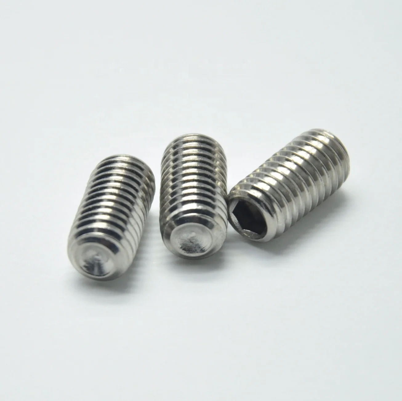 DIN916 manufacture Stainless Steel 304 Metric THexagon socket head grub screws with cup point