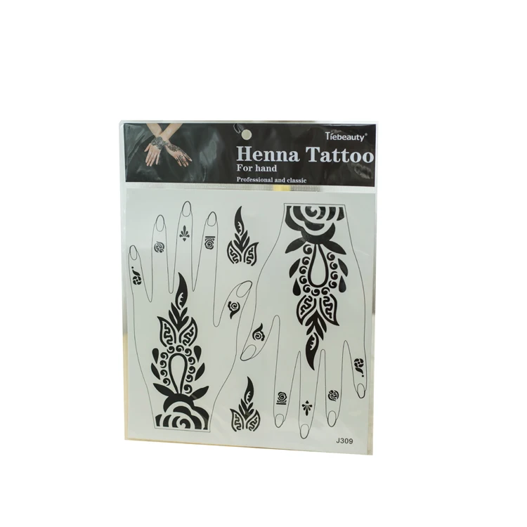 Custom temporary hanna tattoo sticker hand tattoo sticker with flower logo