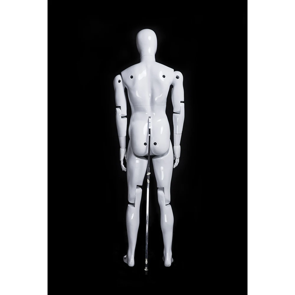Removable mannequin  flexible adjustable fiberglass male faceless mannequin  HM01WEG