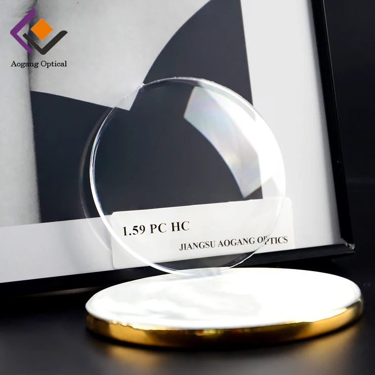 HMC 1.59 Single Vision Clear Polycarbonate Resin Eyeglasses Lenses High Quality Ophthalmic Lenses Manufactured Product
