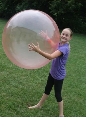
Bubble Balloon Inflatable Funny Toy Ball Amazing Tear-Resistant Super Good Gift Inflatable Balls for Outdoor Play Random 