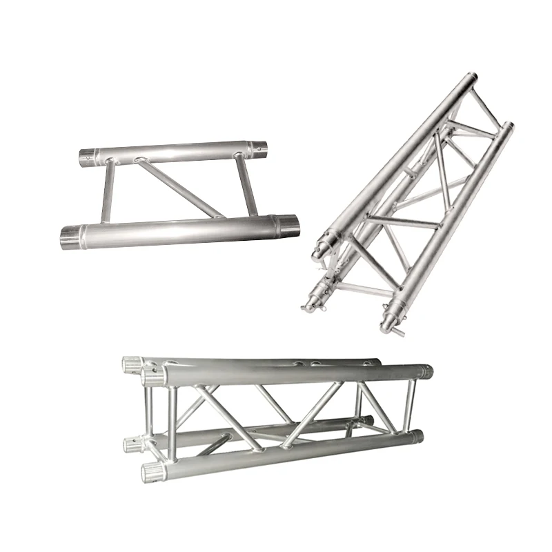 Aluminum Dj Booth Stage Goal Post Led Screen Triangle Lighting Global Trusses for events