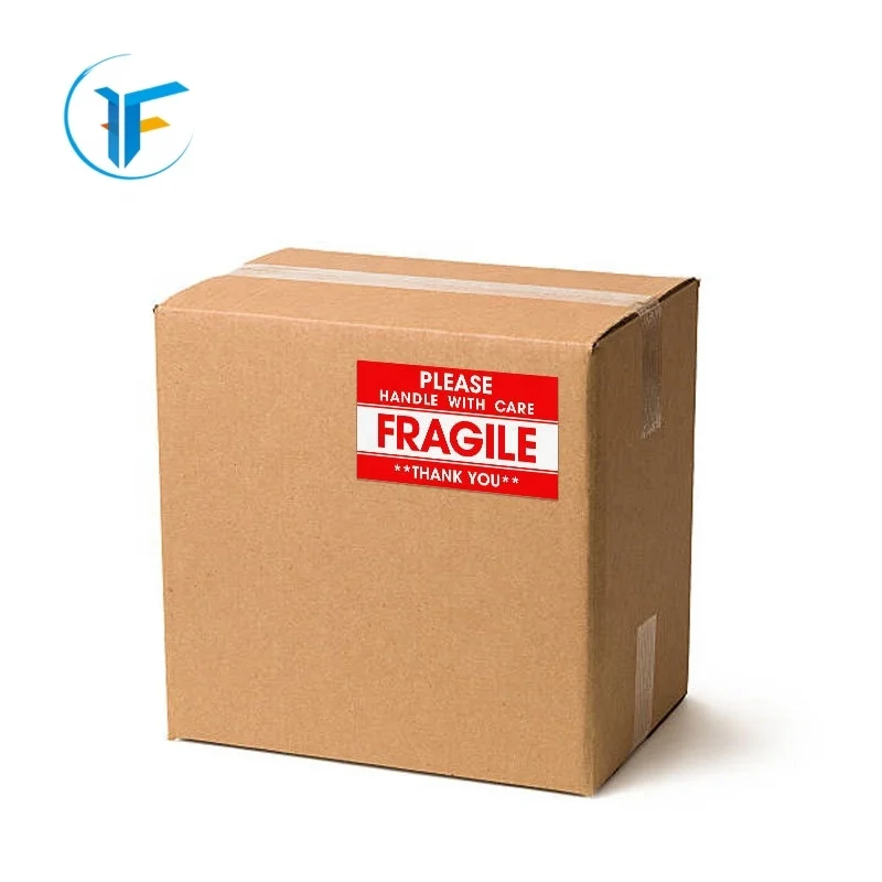 Factory Price Strong Adhesive Fragile Warning Stickers Tape Safe Shipping Label