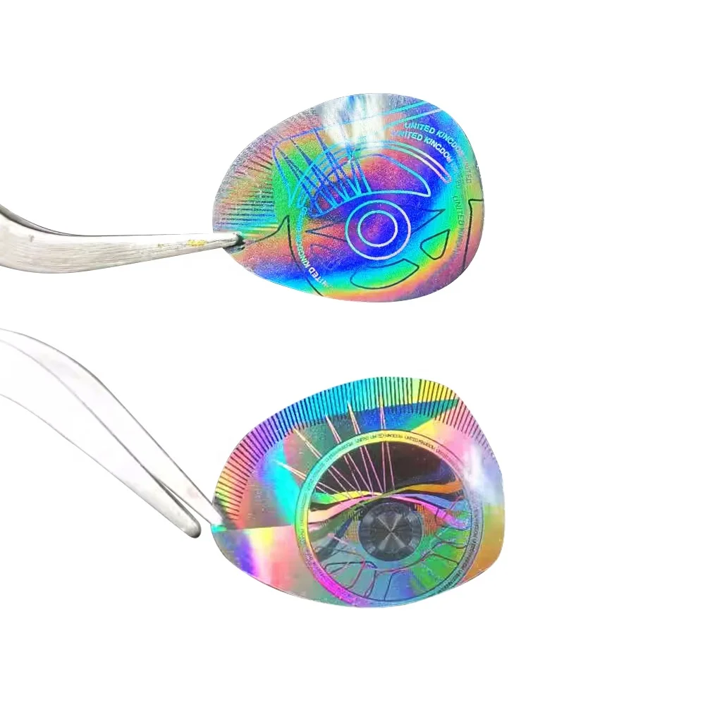 2023 Лидер продаж прозрачные наклейки с логотипом под заказ голограмма накладка на карту термопресс для водительских прав