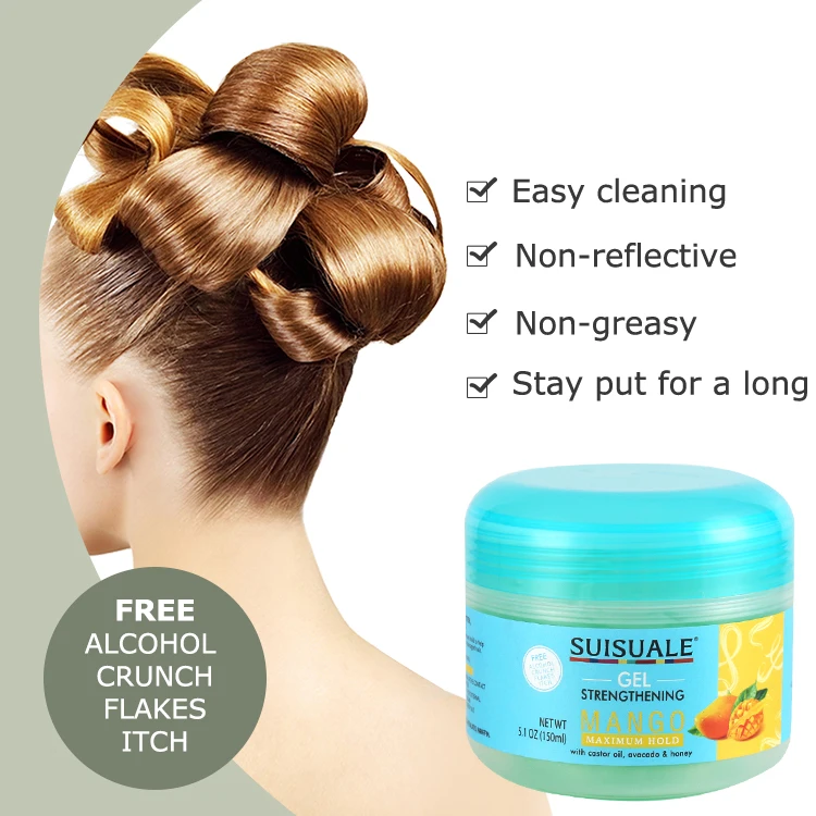 Private Label Custom Logo Hair Styling Products Wax Hair Gel For Black Women Men
