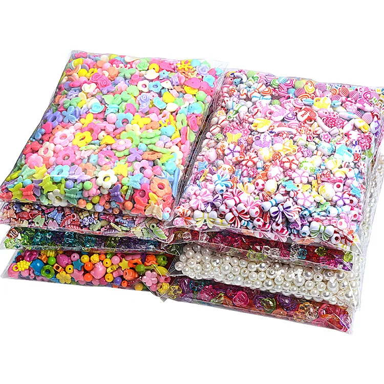 Loose Beads Diy Kids Creative Beads Children Handmade Girl Weaving Bracelet Jewelry Making Toys For Girl Gifts Presents