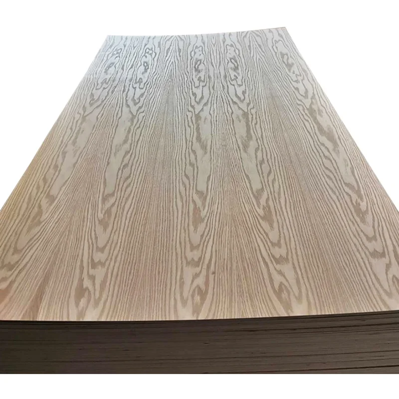 Factory price 3-18mm red oak veneer fancy plywood for furniture