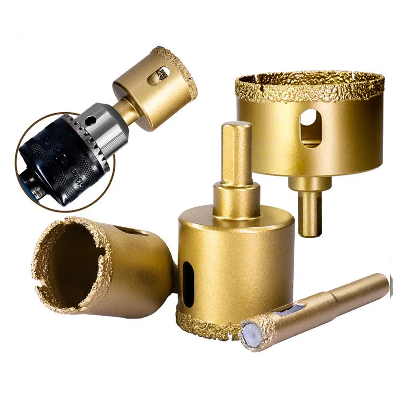Brazing Hole Opener for Hand Electric Drill Diamond Drill Core Bits Drilling Hole Saw Tools For Tile Marble Granite Stone