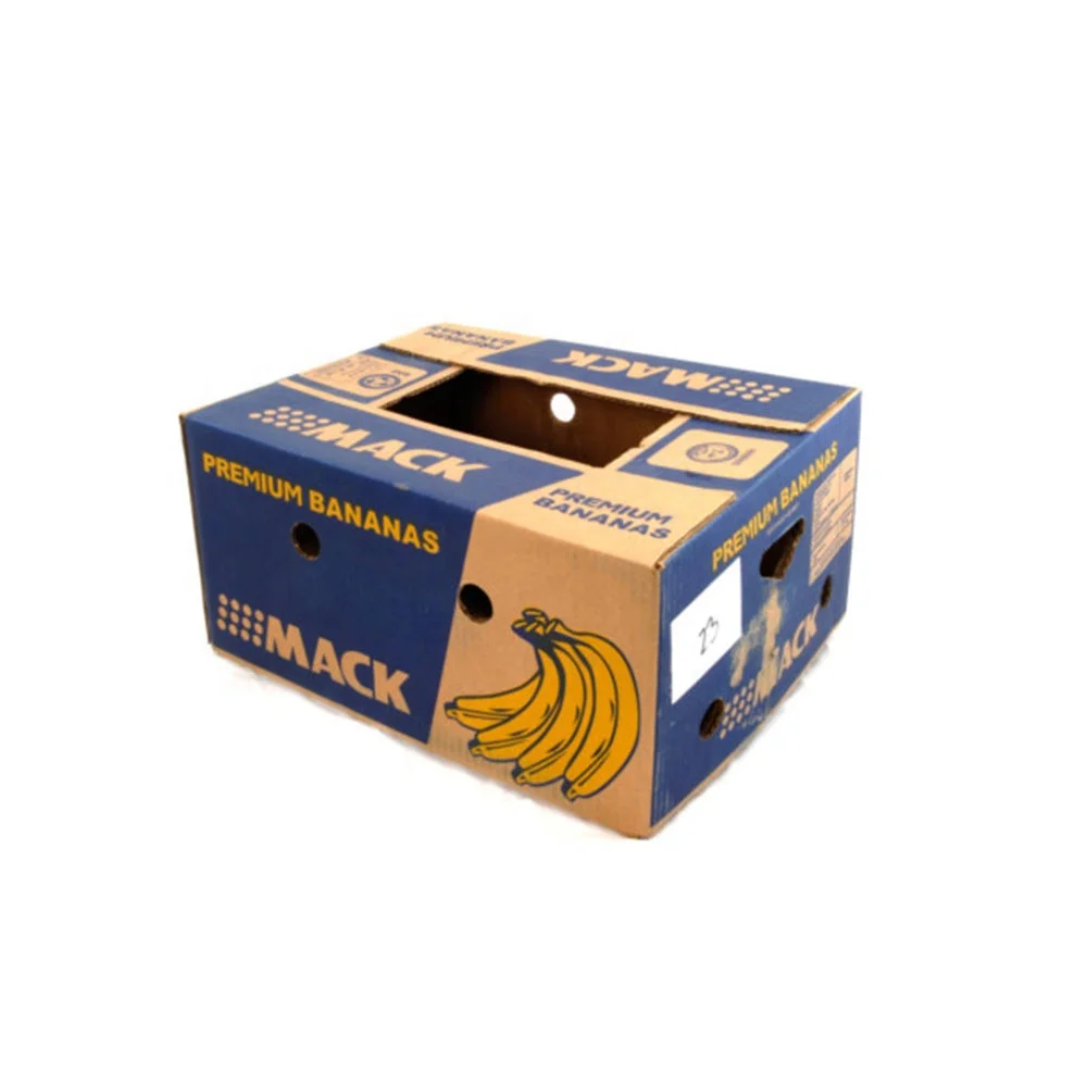 The Factory Manufactures High Quality Corrugated Hard Fresh Fruit And Vegetable Cardboard Banana Boxes For Fruit Transportation