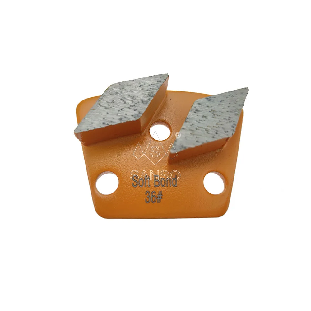 China Professional  Metal Bond Different Segment Shapes Diamond Grinding Block For Concrete