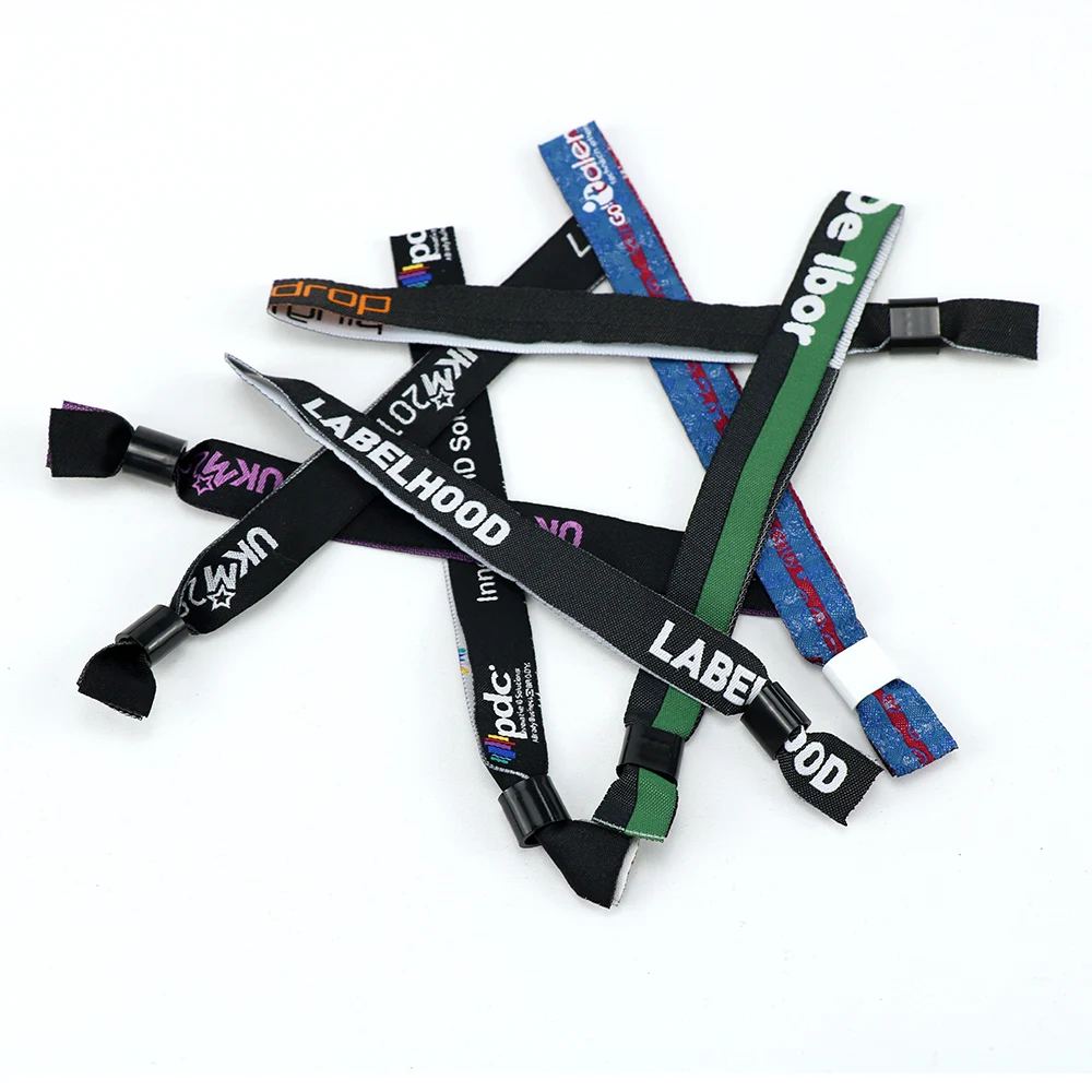 Factory Custom Free Customized Wrist Band Party Supplies Woven Wristband For Event