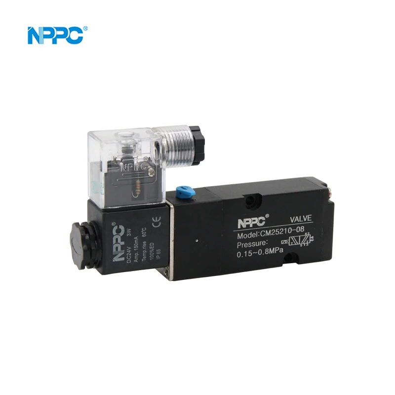 5/2 Way Single-head Namur type Solenoid Valve CM25210-08 China manufacture factory
