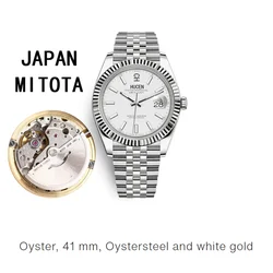 AAAA 41mm Mens Automatic Watch Movement Sapphire Luminous dat Calendar luxury Mechanical Wristwatch Men Japan Mitota Movement