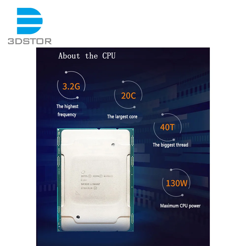 Xeon Gold 6338 Cpu Processor 32 Core 2.00ghz 48mb L3 Cache 205w Srkj9 for  Intel Server Cpu