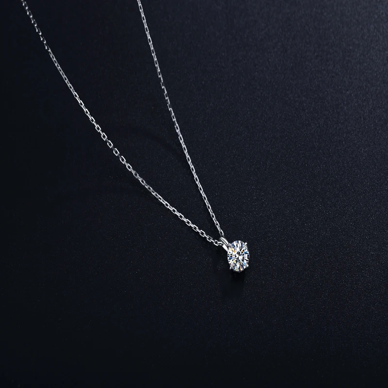 GI certification 18k Birthday Diamond Necklace Women Gift Pendant Birthstone Necklace