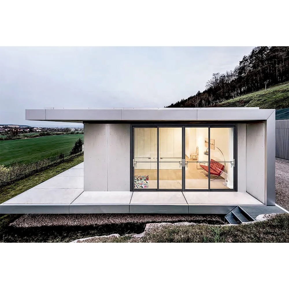 glass interior house aluminium front doors and windows