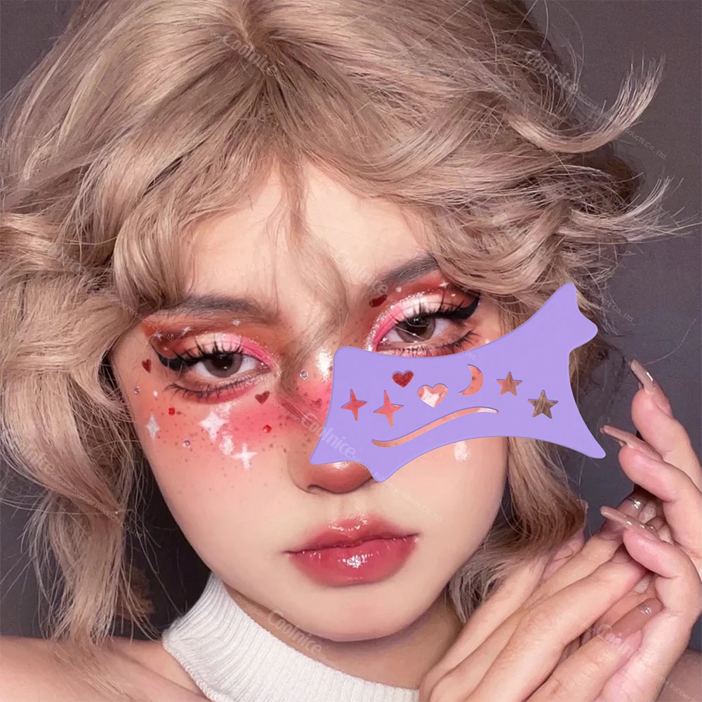 Wholesale  Eye Makeup Auxiliary Cosmetic Silicone Eye Makeup Tool 5 In 1 Make-up Helper Eyebrow Tattoo