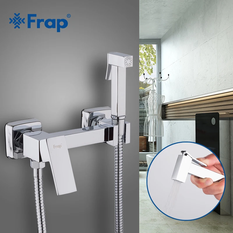 Frap High quality Bidet Faucet Brass Shower Tap Washer Mixer Muslim Faucet Shower Taps F7504