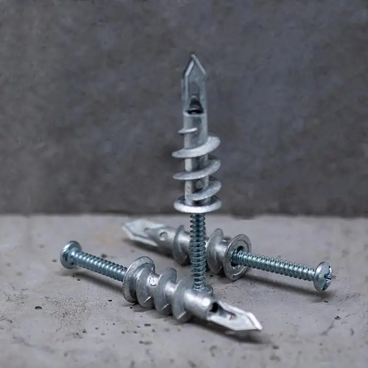 
zinc alloy self tapping drilling hollow wall drywall plasterboard anchor screw for heavy items 