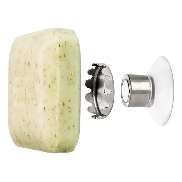 Stainless Steel Soap Dish Wall-mounted Magnetic Soap Holder Vacuum Suction Cup Soap Hanger for Kitchen, Bathroom, Toilet