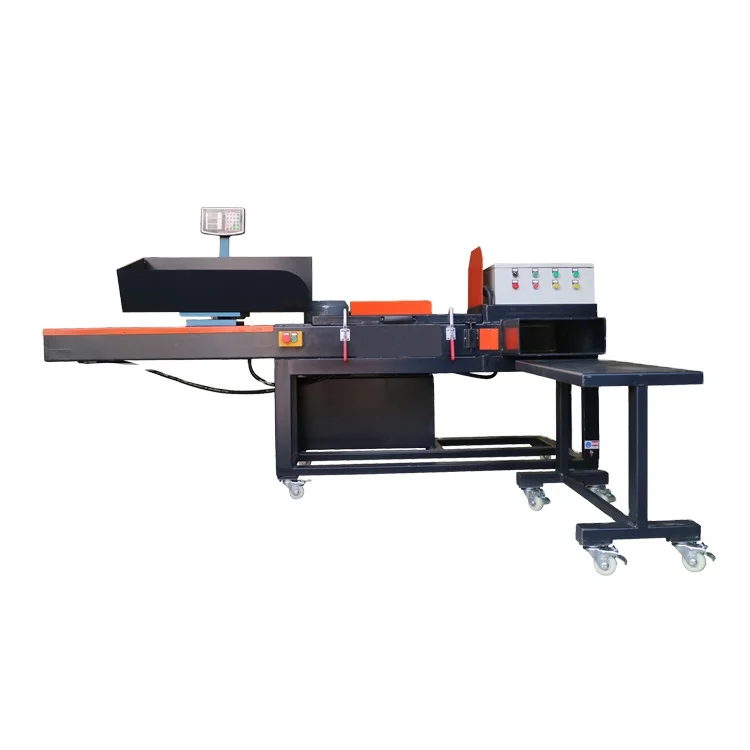 Horizontal constant-weight wiping rags compress machine bagging machine