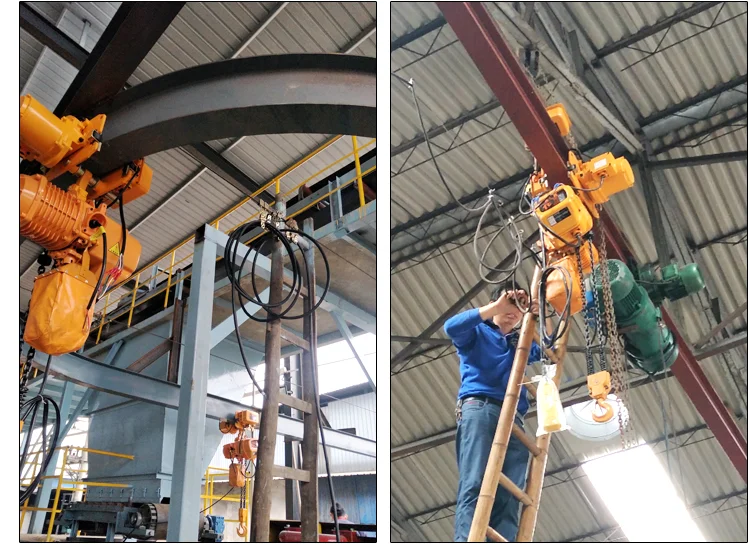 1ton 5ton Crane Hoist 220V-690V Lifting Equipment Electric Chain Hoist for Repairing Shop