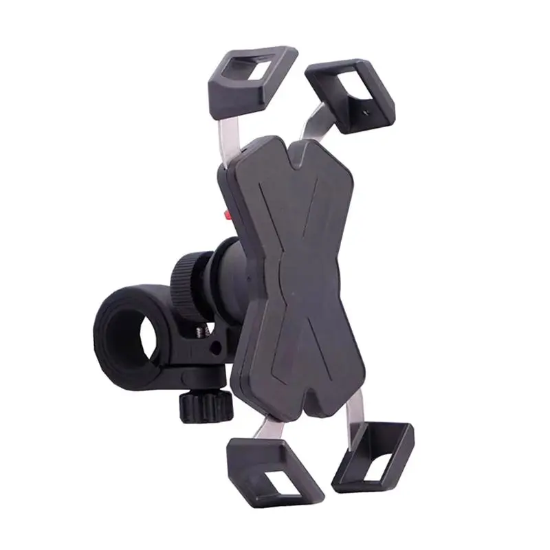 
360 Degree Rotating Motorcycle Universal Stainless Steel Smartphone Mount Support Bracket Bike Mobile Phone Holders 