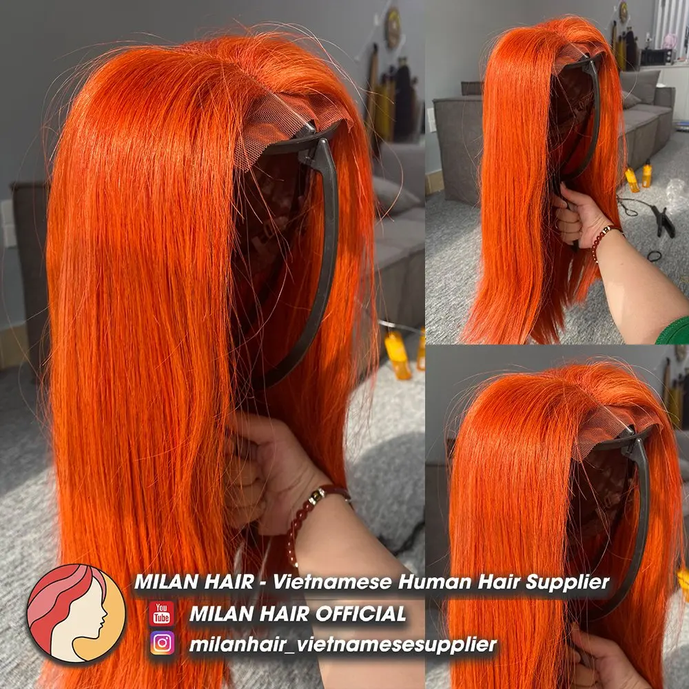 Hair Wigs Wholesale Vietnamese HD Full Lace Frontal Wigs Natural hair Straight Virgin Human hair