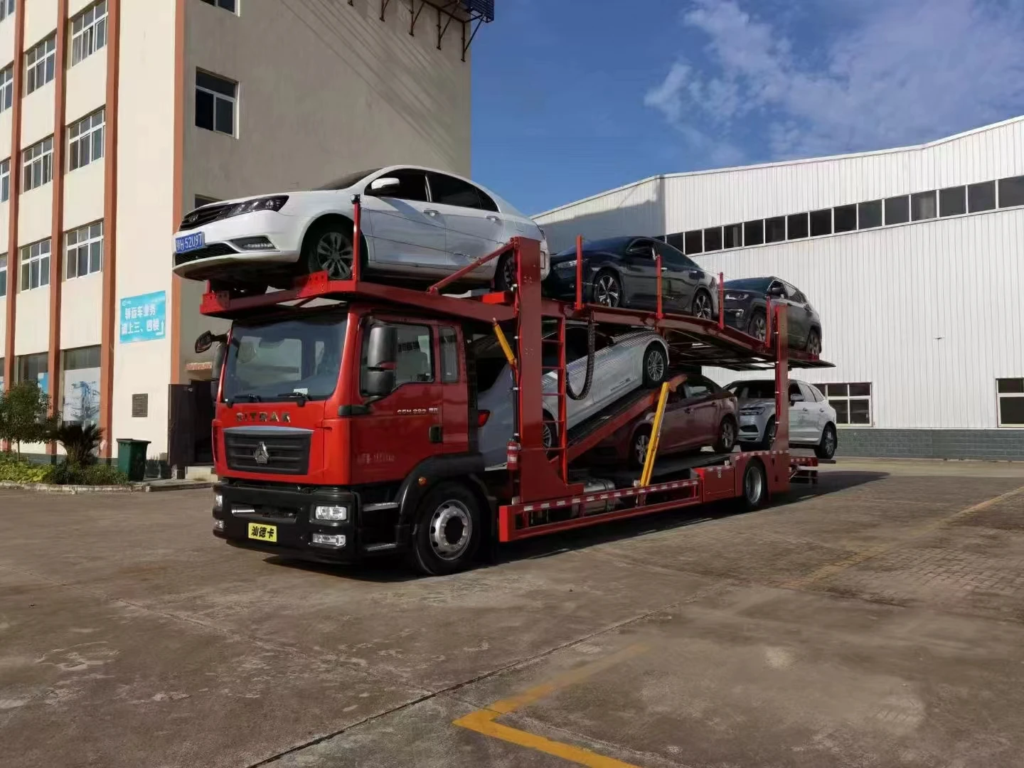 FAW brand 2 axle car carrier trailer truck