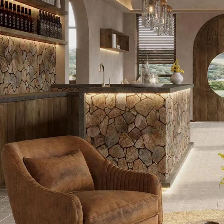 2024 New Style Pu Stone Culture Artificial Interior and Exterior Wall Panels Mushroom 1600*870mm