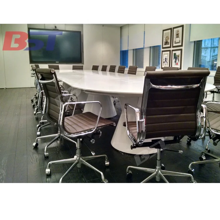 Luxury Style Modern Round Negotiation Office Meeting Room Table Use 8-12 Person Conference Table Desk For Office