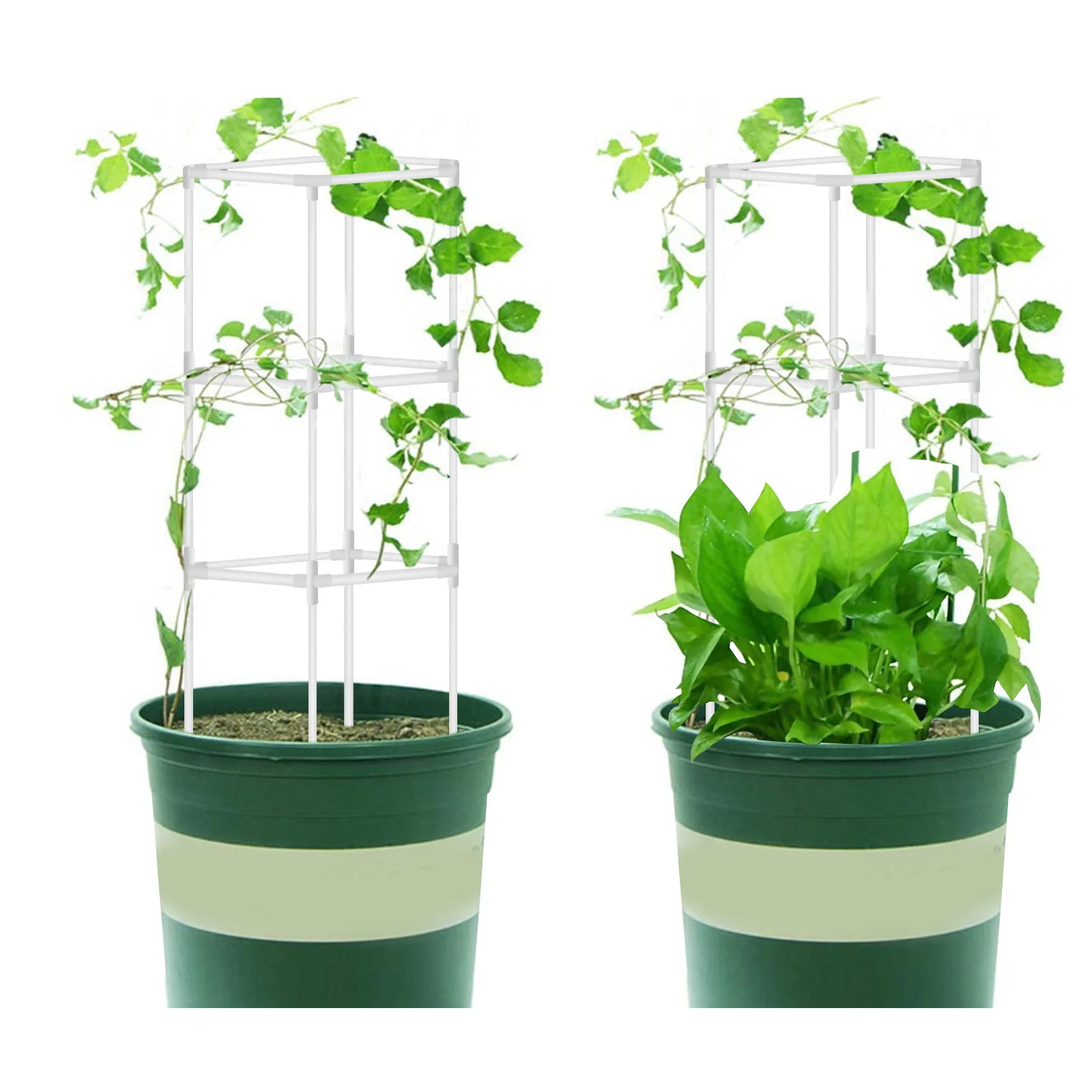 Пластиковая подставка для растений YEGBONG, подставка для цветов для теплицы, держатель для стержня, опорная рамка для сада и растений в горшке