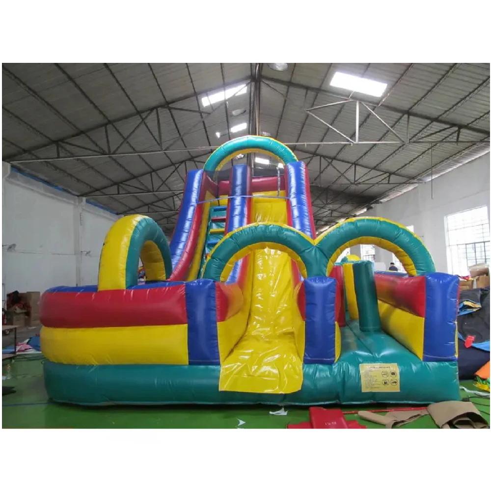 Blow Up Kids Adult Bounce House Air slide Inflatable Obstacle Course