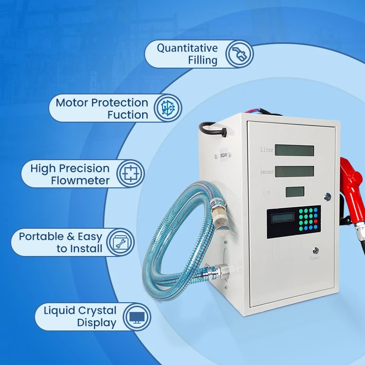 30L-40L/min diesel transfer fuel pump 12v 24v 110v 220v for gas station digital fuel dispenser pump